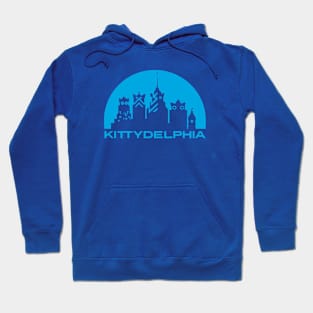 Kittydelphia Logo - blue sky Hoodie